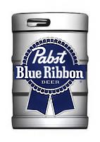 Pabst Blue Ribbon, 15.5 Gal (HALF BARREL) Keg